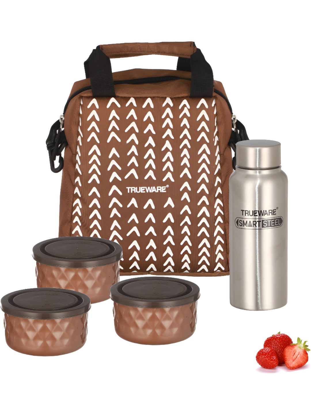 

Trueware Brown Stainless Steel Dishwasher Safe Lunch Box 1.4L