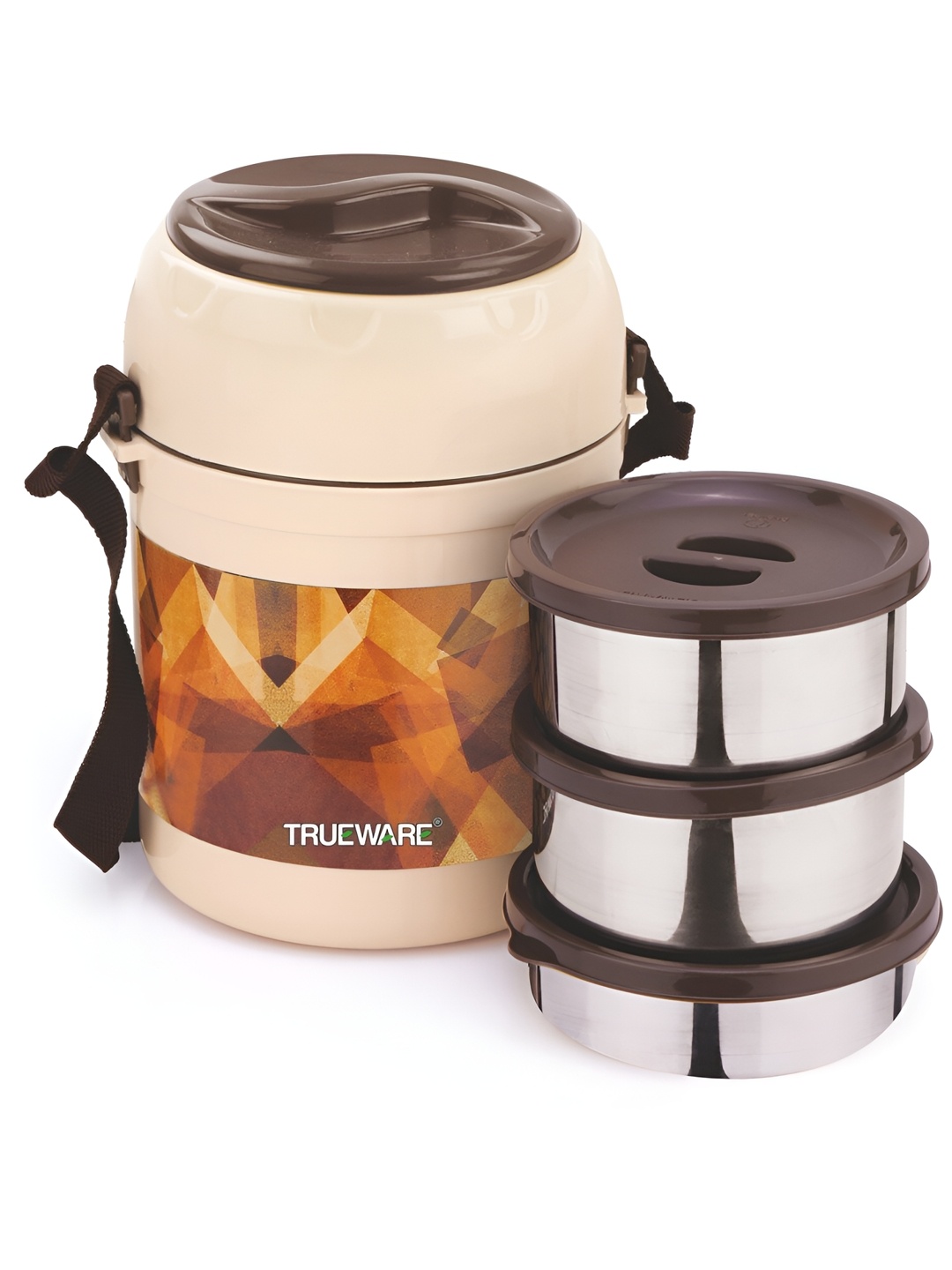 

Trueware Brown Dishwasher Safe Lunch Box 800ml