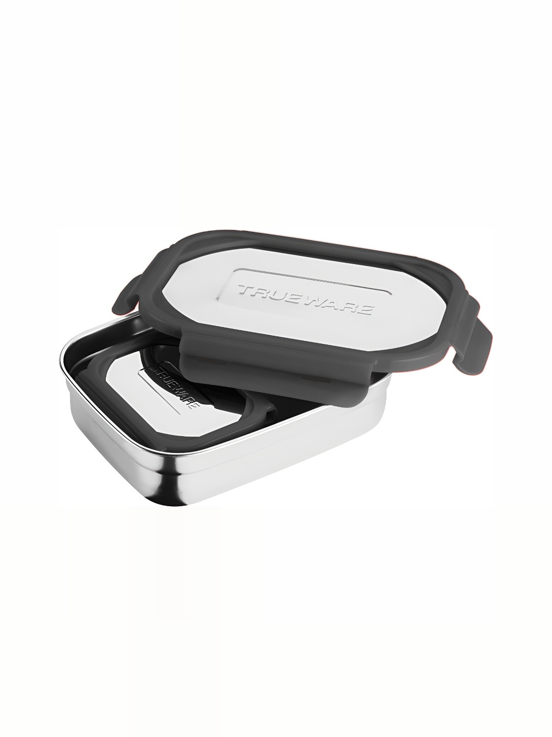 

Trueware Grey Stainless Steel Dishwasher Safe Lunch Box 900ml