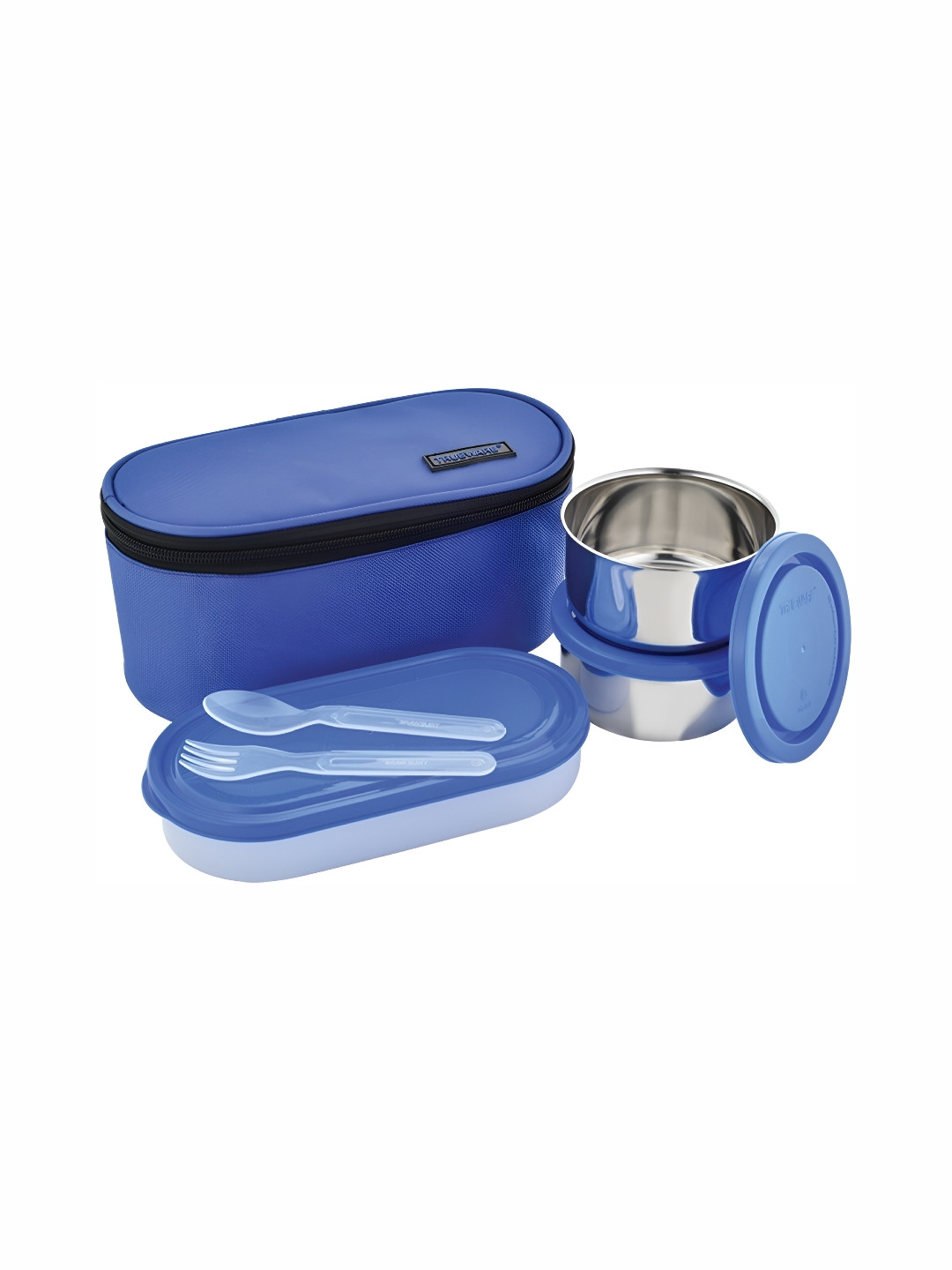 

Trueware Blue 3 Pieces Stainless Steel Dishwasher Safe Lunch Box