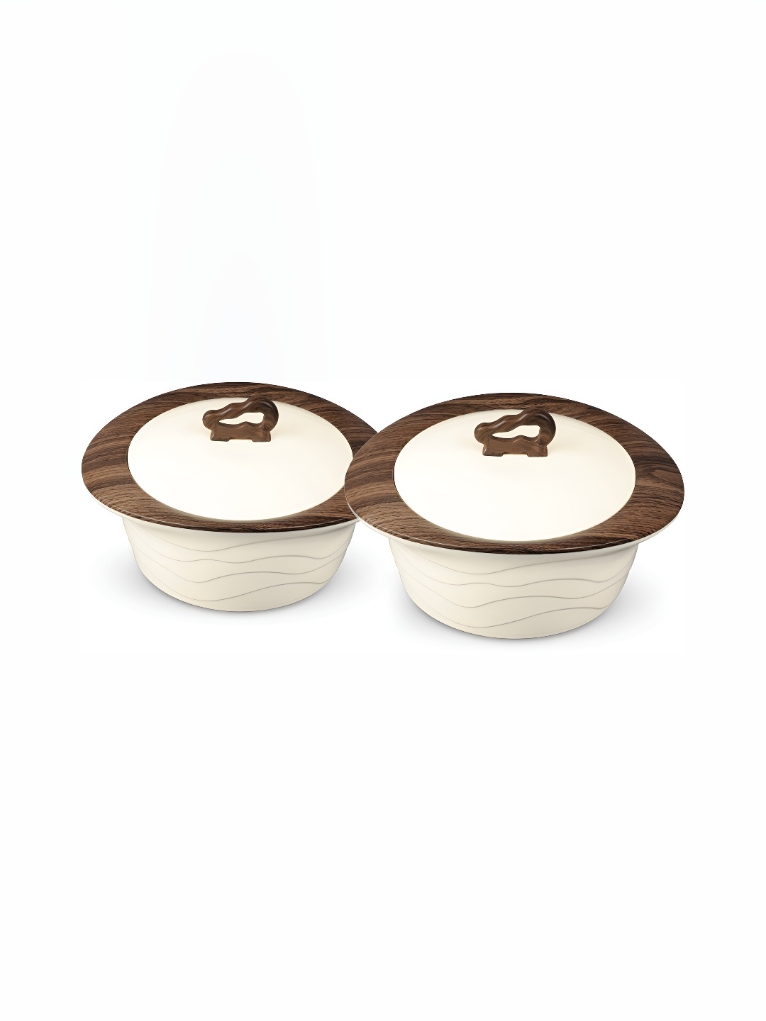 

Trueware Brown Cream 2 Pieces Dishwasher Safe Casserole Set