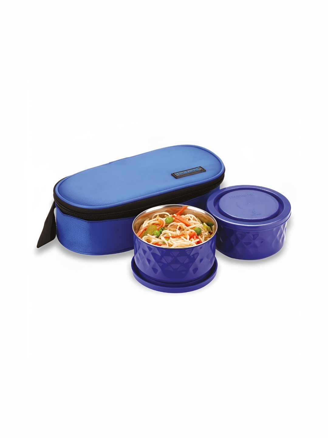 

Trueware Blue Stainless Steel Dishwasher Safe Lunch Box 600ml