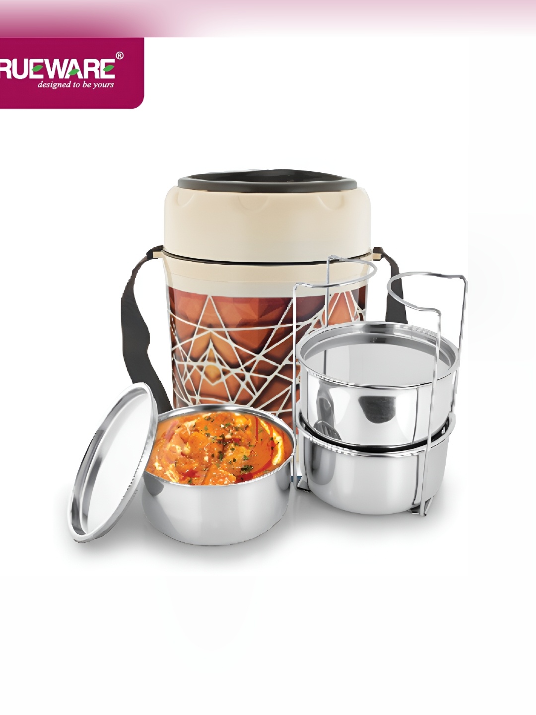 

Trueware Brown Dishwasher Safe Lunch Box 300ml