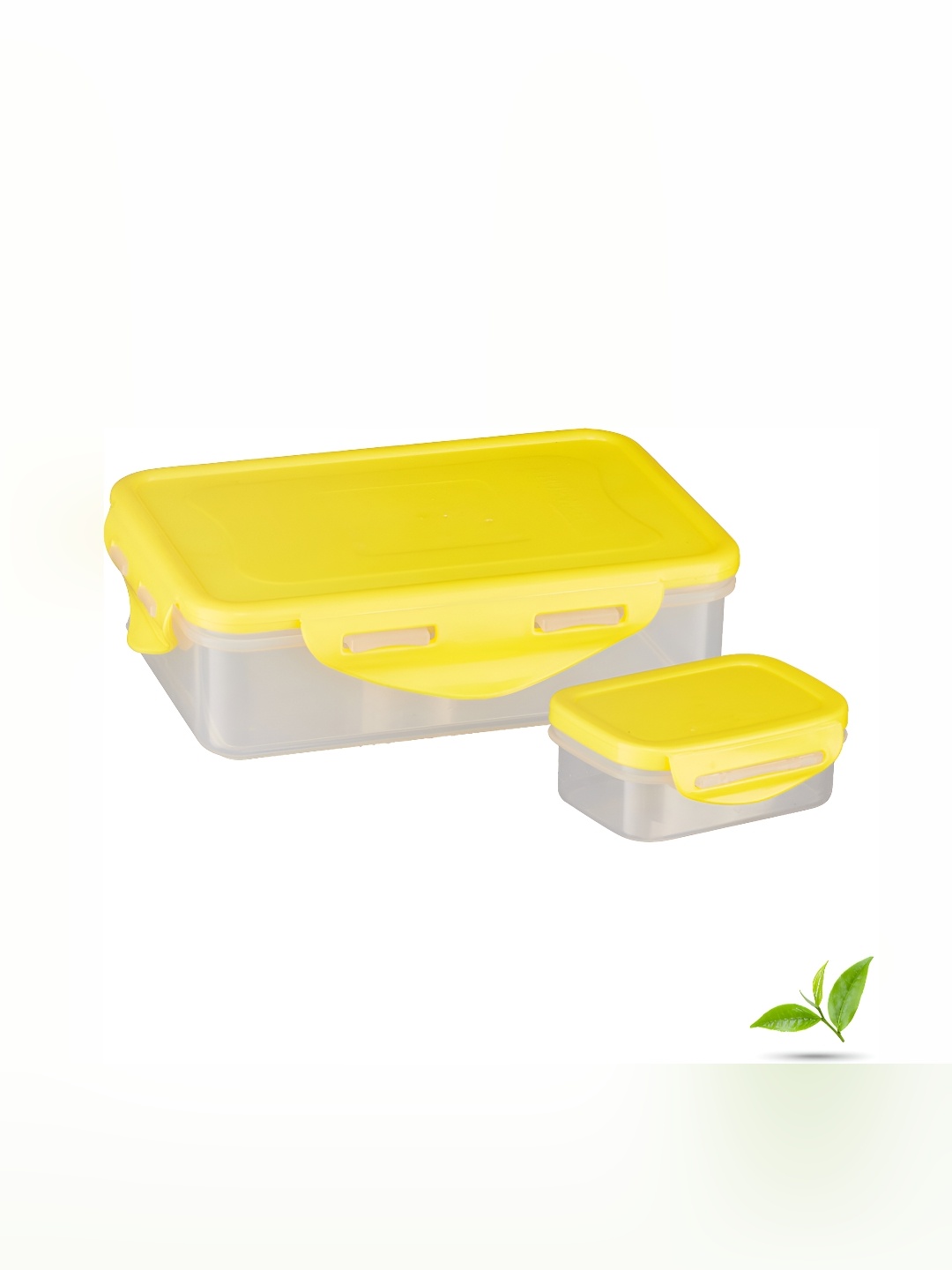 

Trueware Yellow 2 Pieces Dishwasher Safe Lunch Box 650 ml