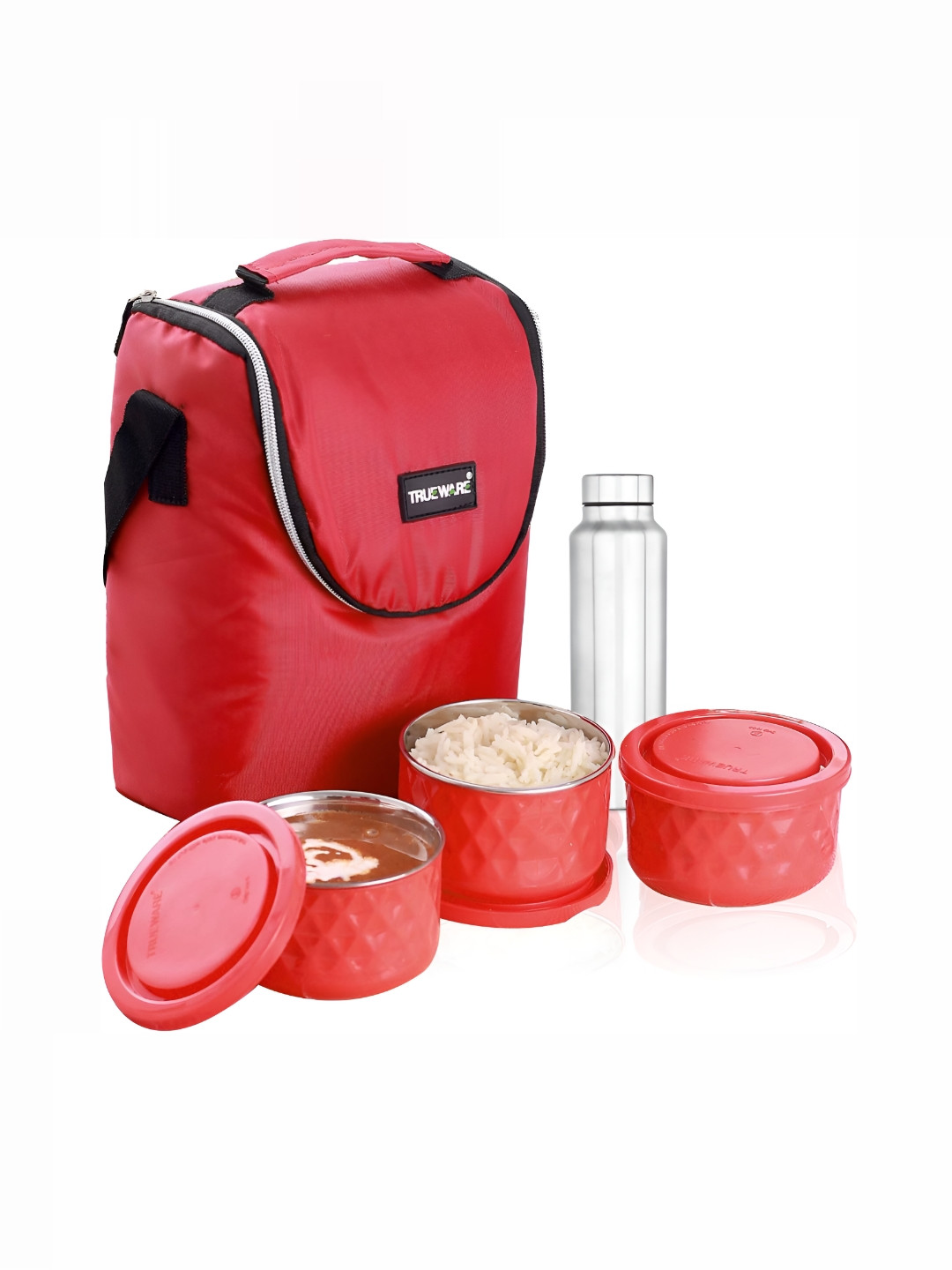 

Trueware Red Dishwasher Safe Lunch Box