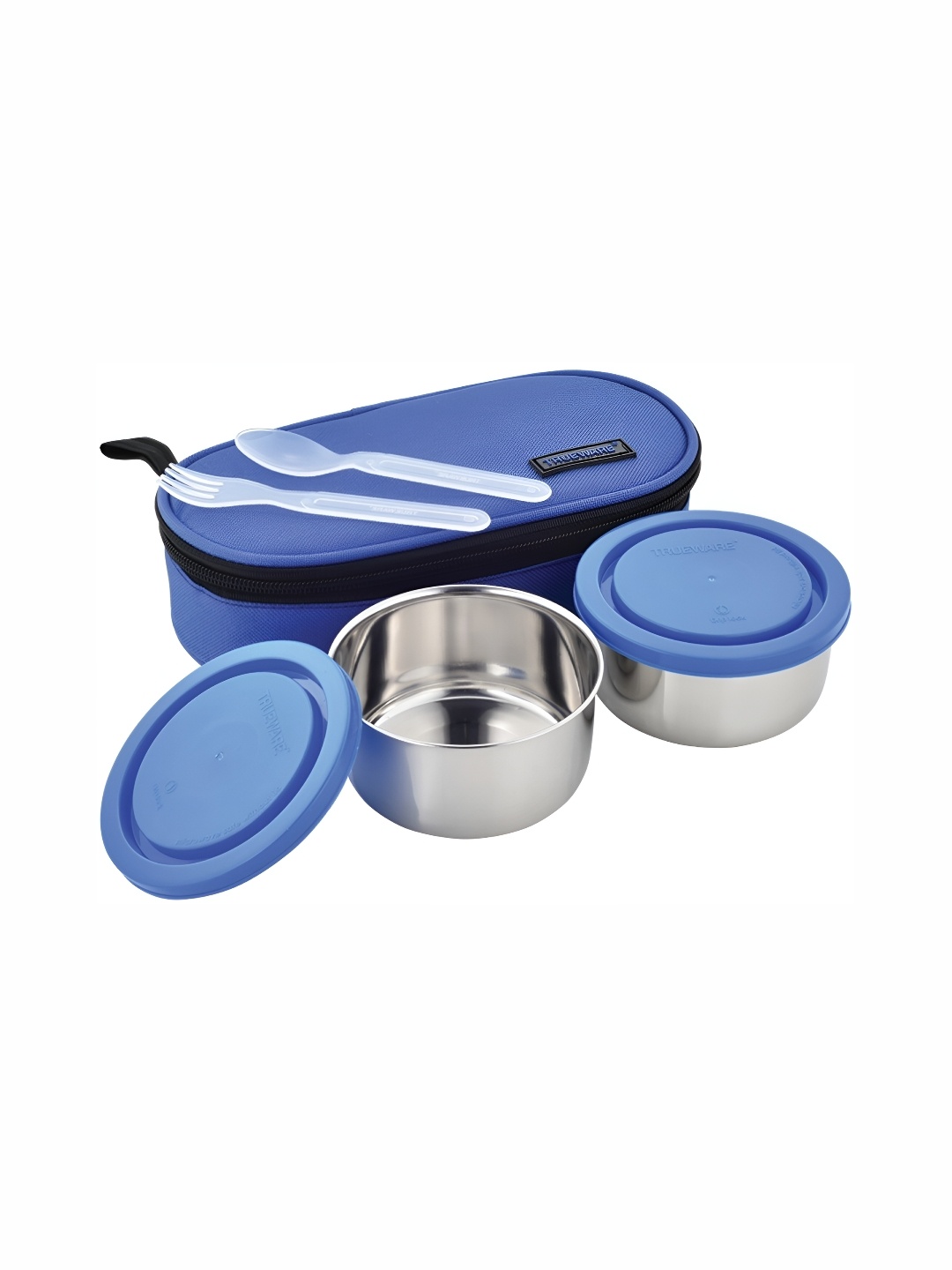 

Trueware Blue Stainless Steel Dishwasher Safe Lunch Box