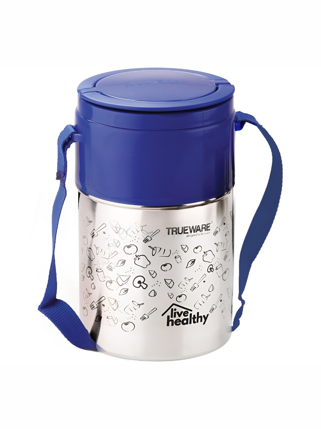 

Trueware Blue Stainless Steel Dishwasher Safe Lunch Box