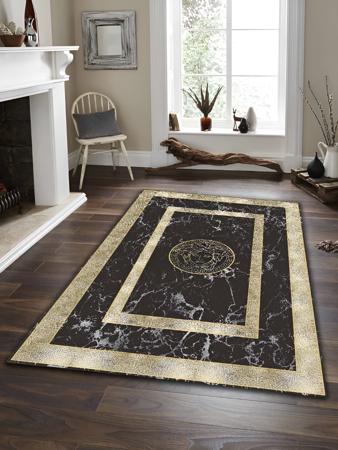 

Sparrow world Grey Bohemian Anti-Skid Carpet