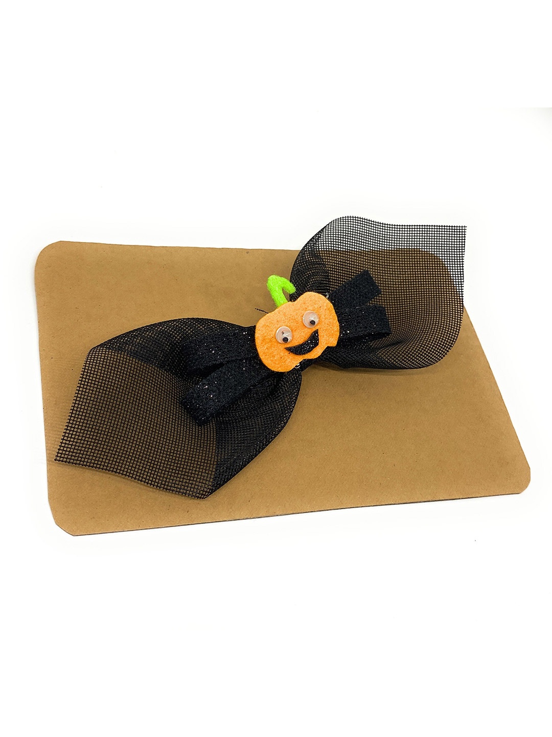 

BAESD Girls Pumpkin Face Alligator Hair Clip, Black