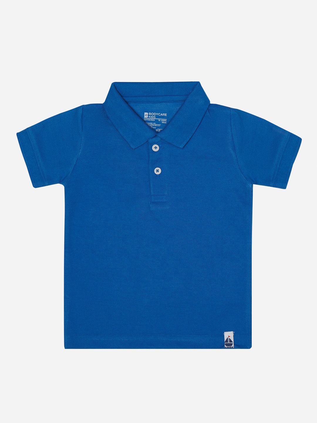 

Bodycare Boys Cotton Polo Collar Short Sleeves Short Sleeves Pockets T-shirt, Blue
