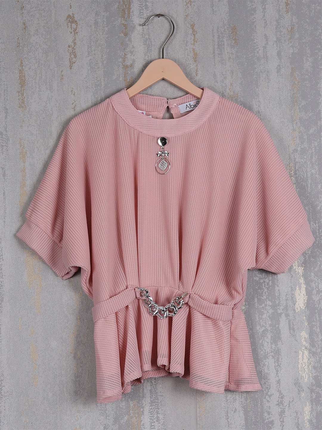 

Albion Kimono Sleeve Cotton Top, Peach