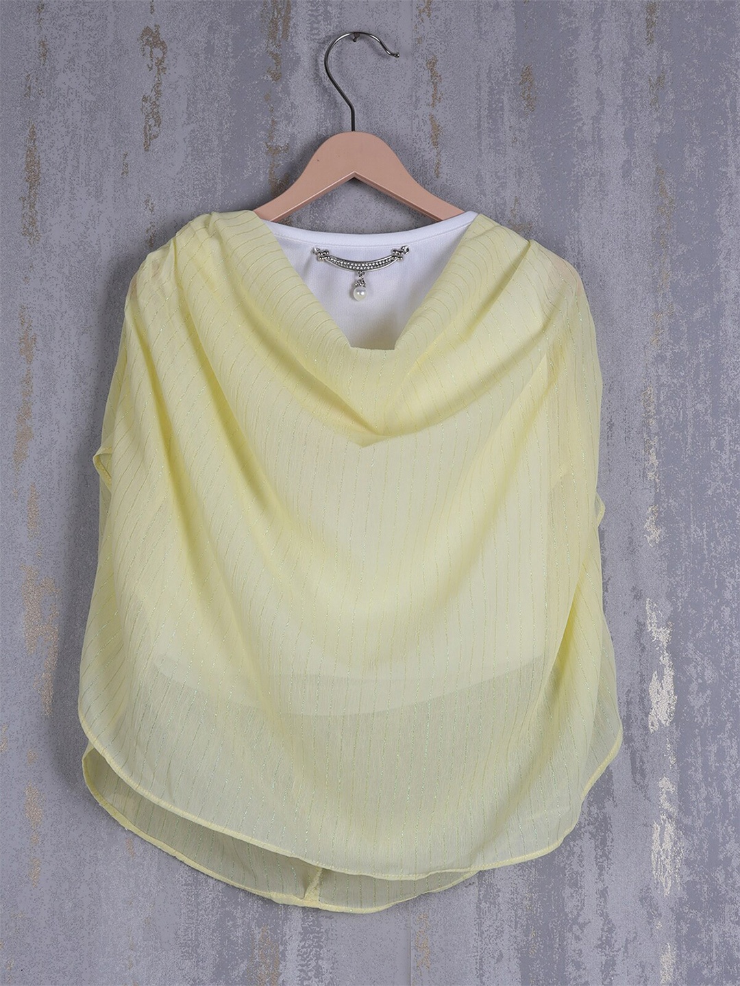 

Albion Cowl Neck Cotton Top, Yellow