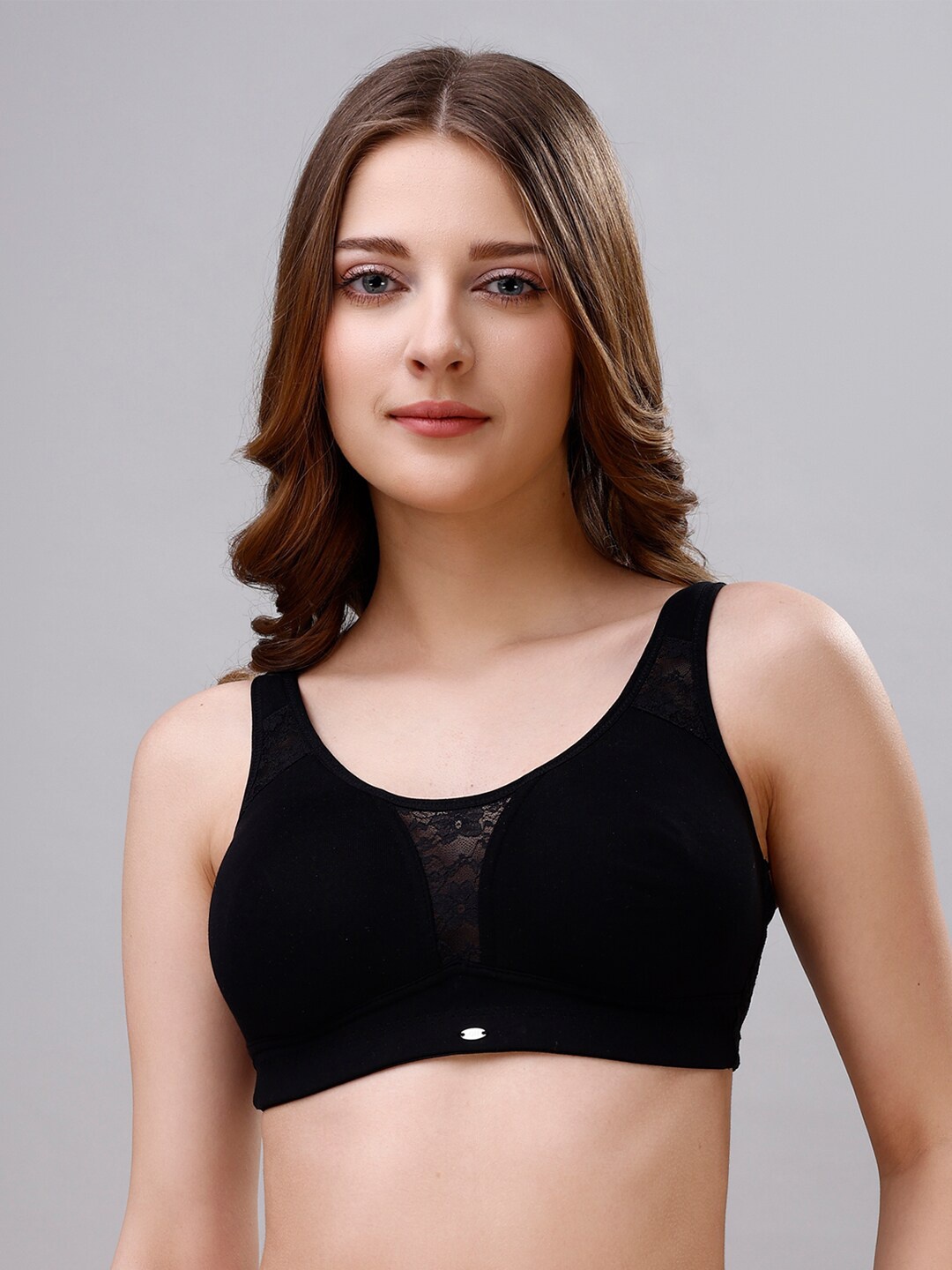 

Soie Full Coverage Minimizer Bra With All Day Comfort, Black