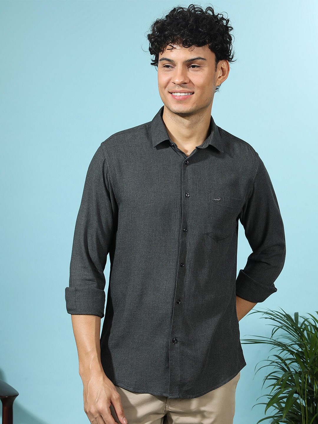 

Crocodile Comfort Casual Shirt, Black
