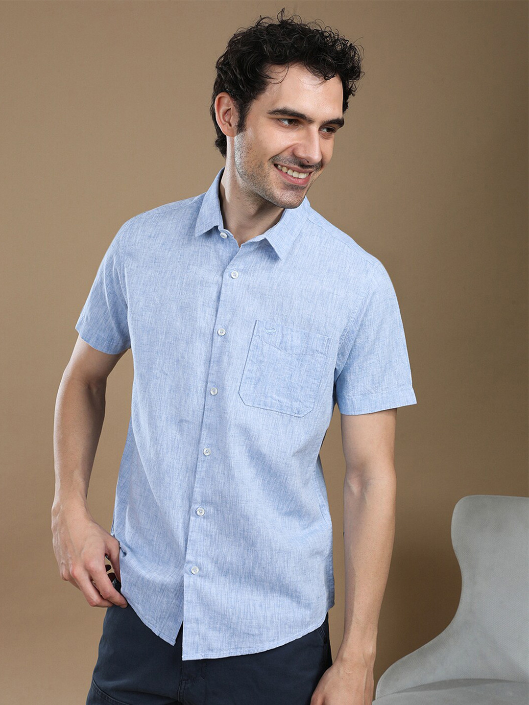 

Crocodile Comfort Casual Shirt, Blue