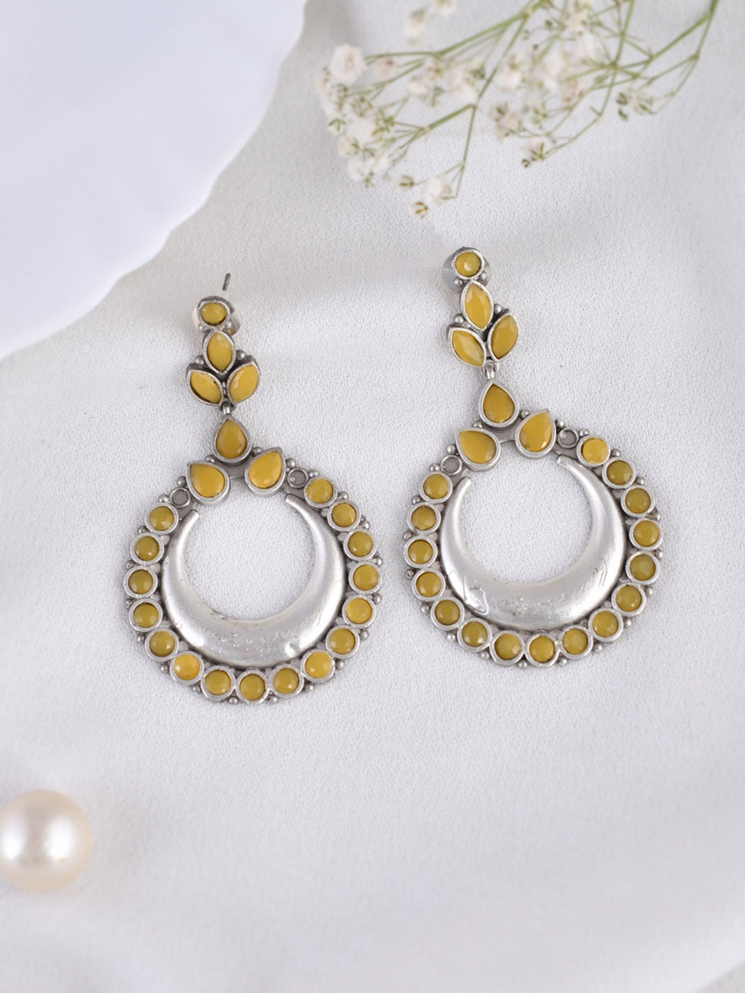 

DASTOOR Contemporary Drop Earrings, Silver