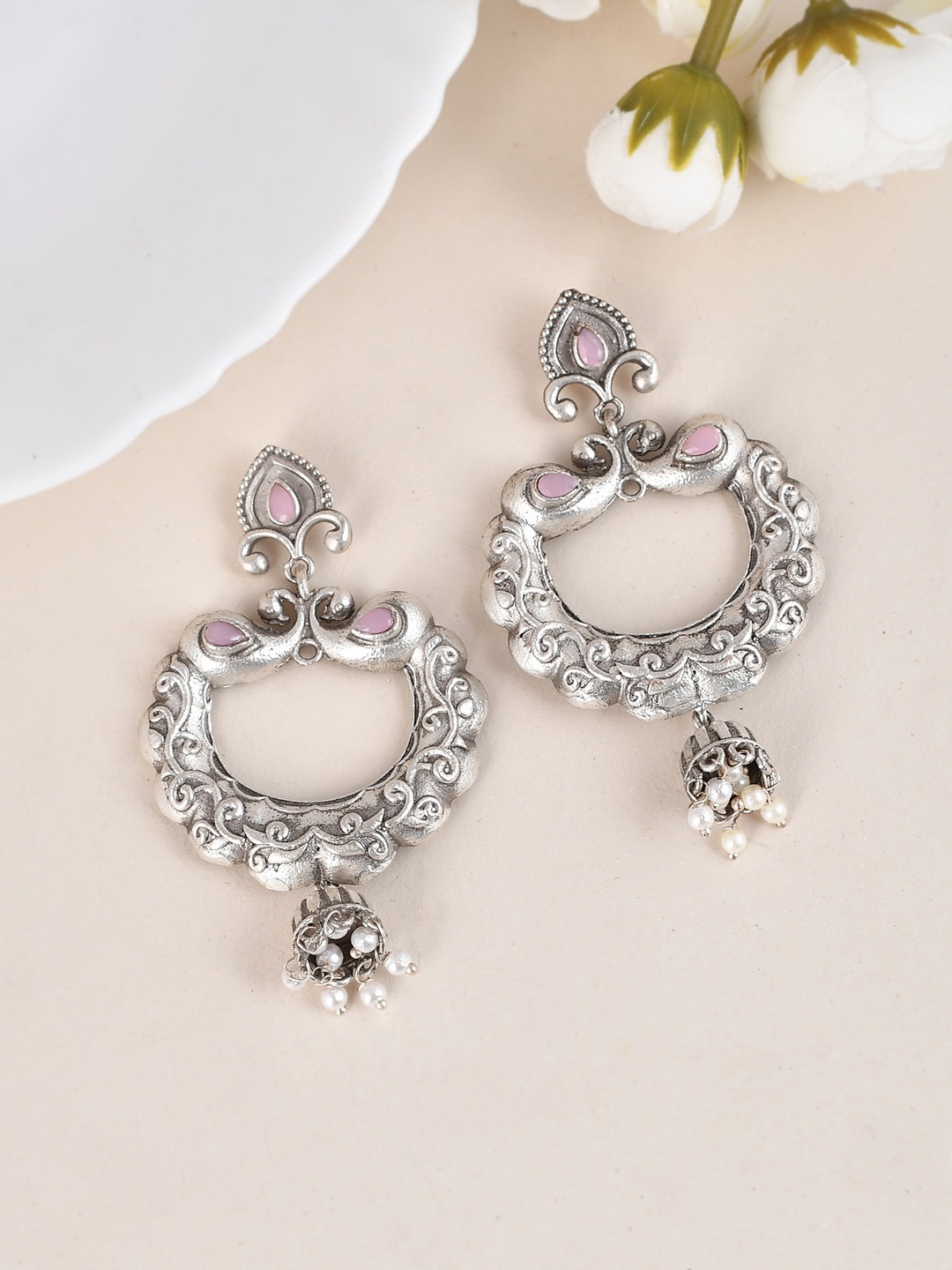 

DASTOOR Contemporary Drop Earrings, Silver