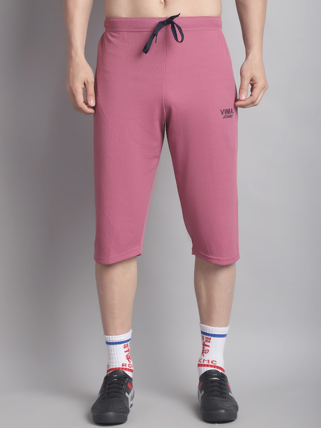 

MACK JONNEY Men Mid-Rise Sports Shorts, Pink