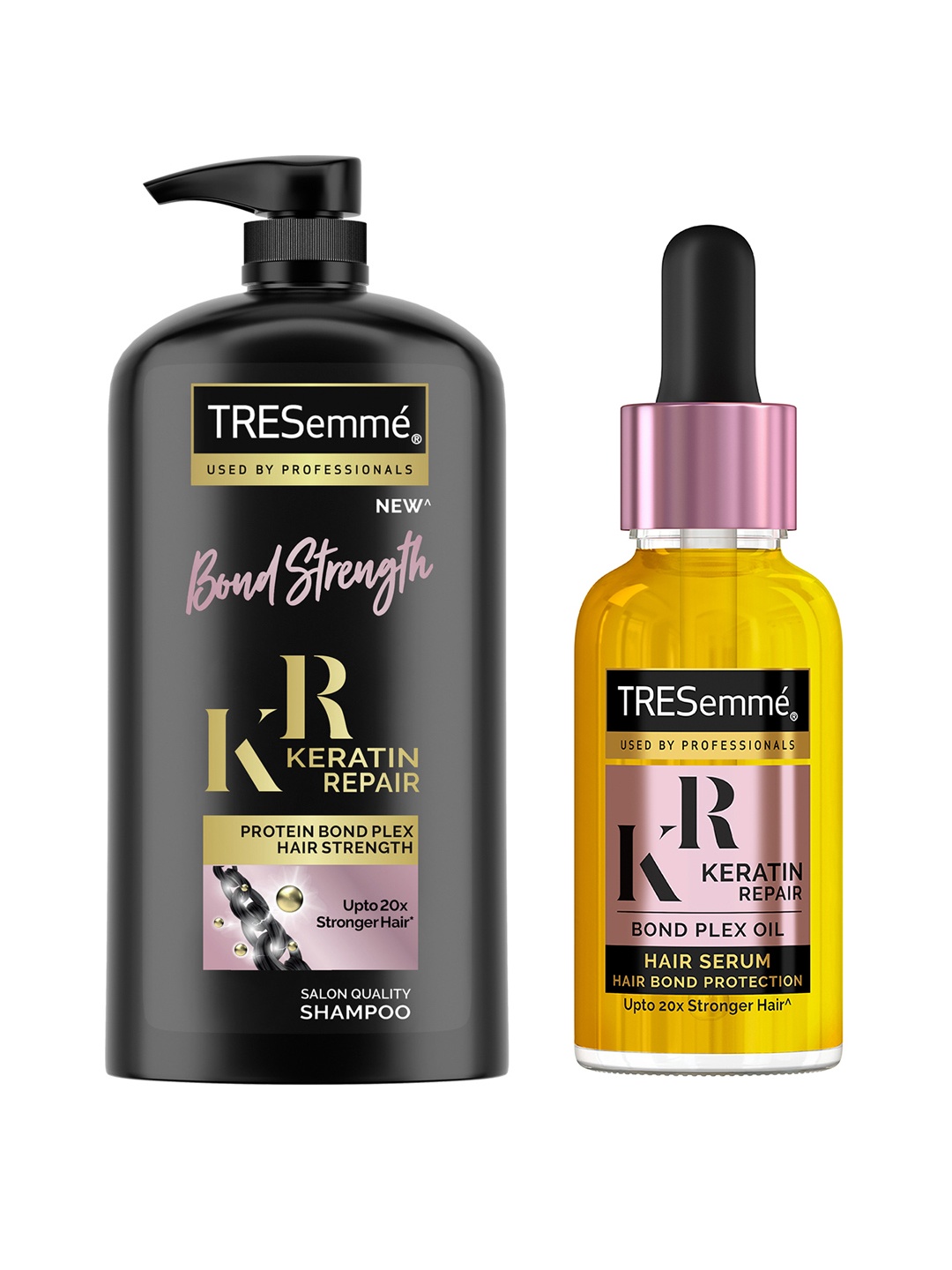 

TRESemme Keratin Repair Set of Bond Plex Oil Serum - 30ml & Bond Strength Shampoo - 1L, Black