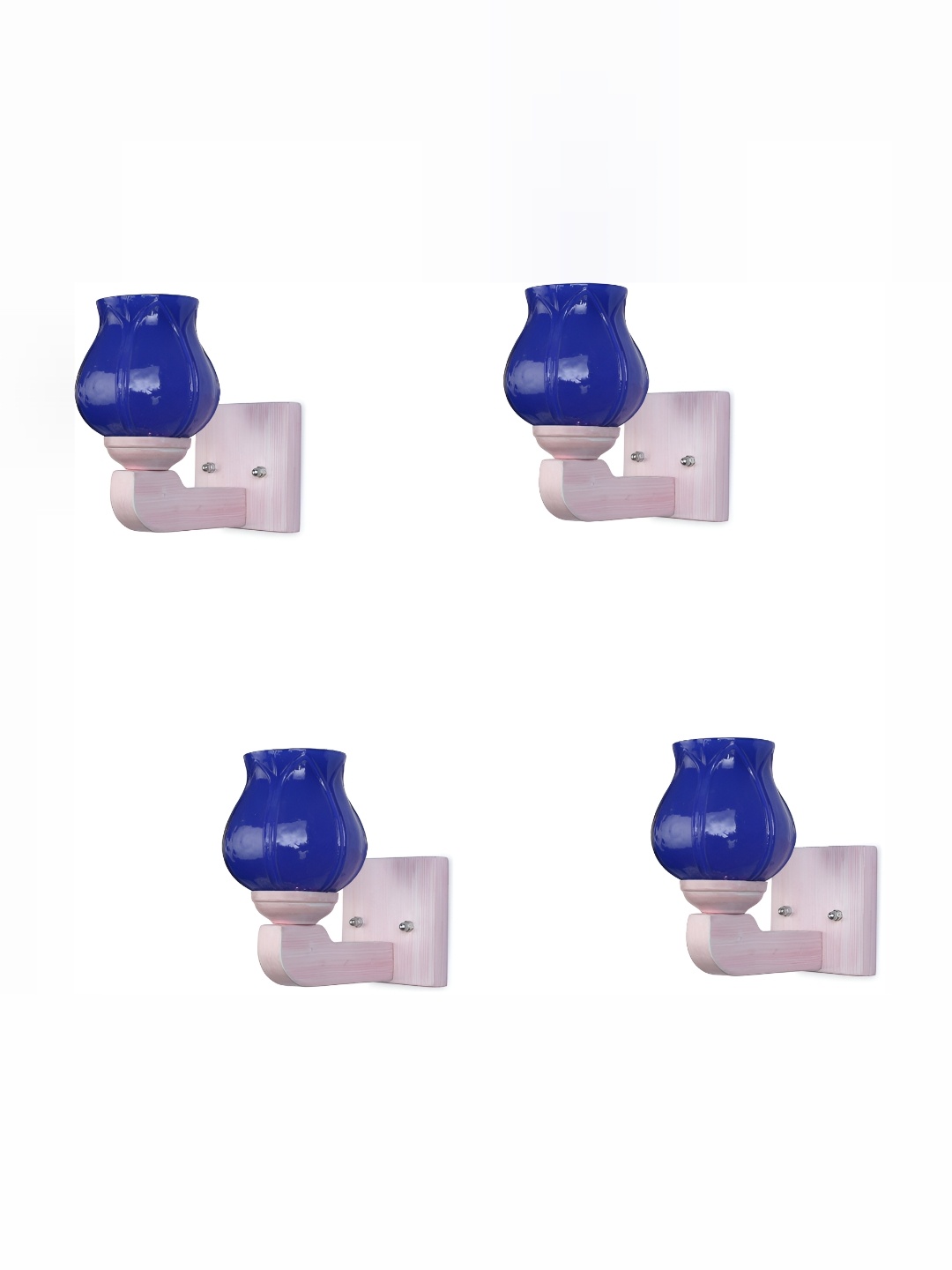 

1ST TIME Blue 4 Pieces Glass Traditional Abstract Shaped Shaped Wall Lamps