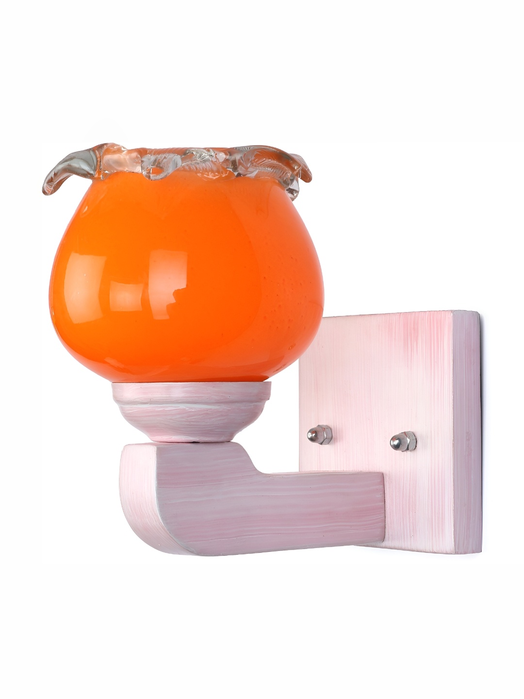 

1ST TIME Orange & Cream-Coloured Glass Contemporary Wall Lamp