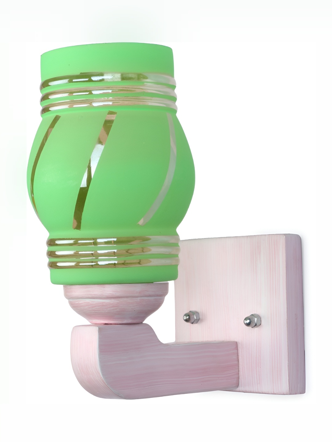

1ST TIME Green Glass Traditional Abstract Shaped Wall Lamp
