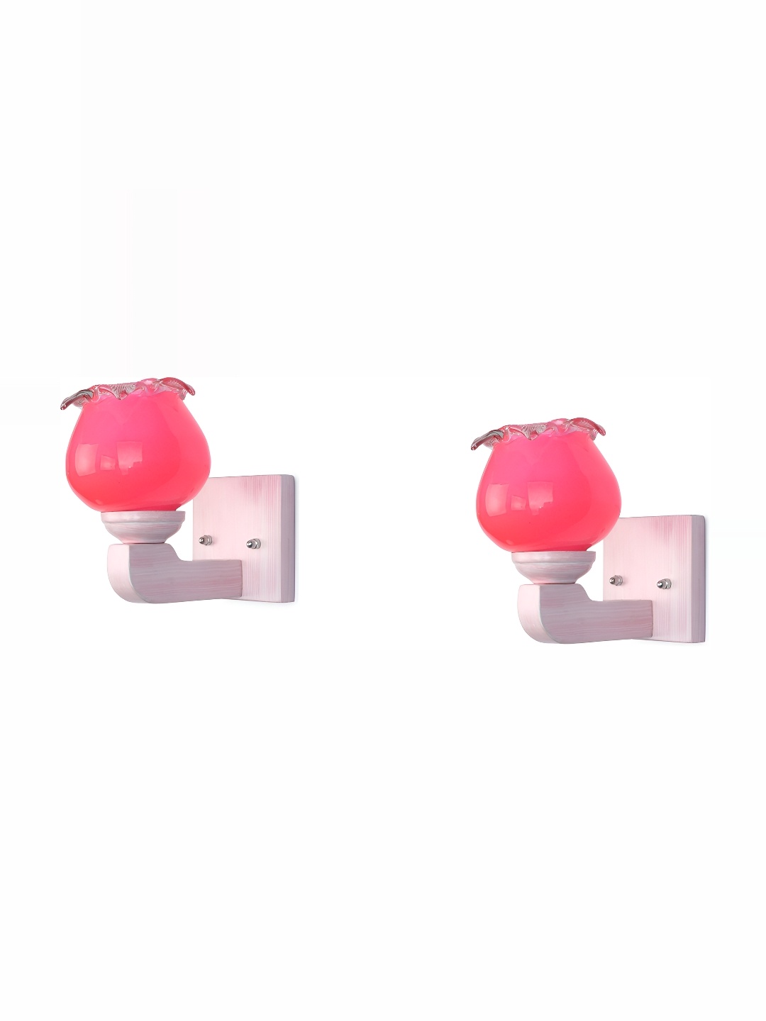 

1ST TIME Pink 2 Pieces Glass Traditional Wall Lamp