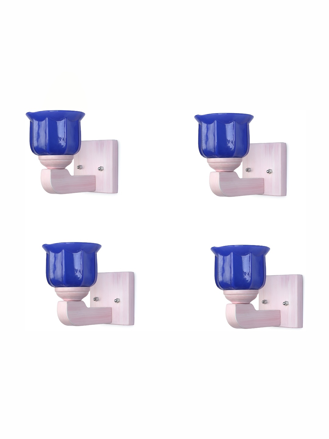 

1ST TIME Blue 4 Pieces Glass Traditional Abstract Shaped Shaped Wall Lamp