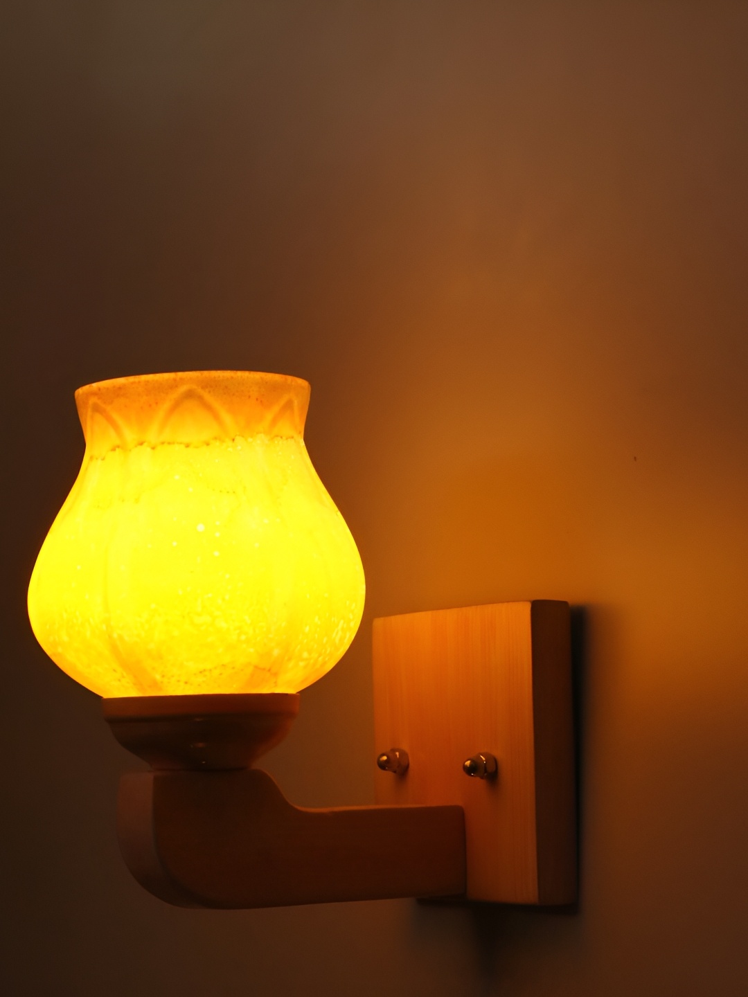 

1ST TIME Red & Yellow Glass Traditional Wall Lamp