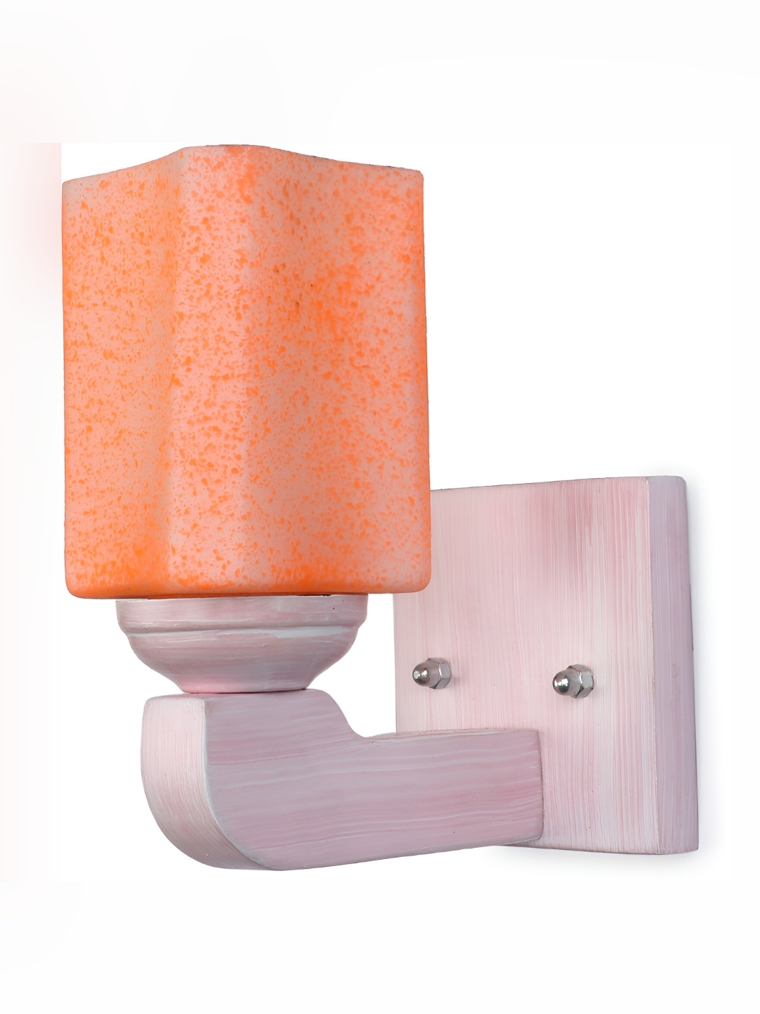 

1ST TIME Orange Printed Glass Contemporary Rectangle Shaped Wall Lamp