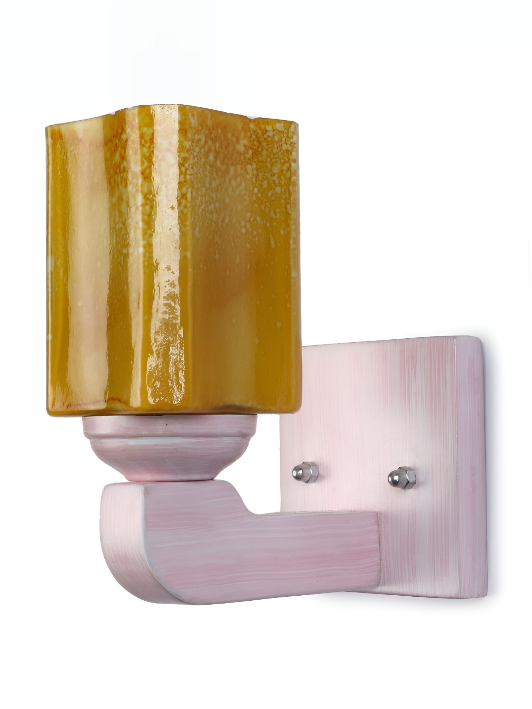 

1ST TIME Yellow Glass Traditional Rectangle Shaped Wall Lamp