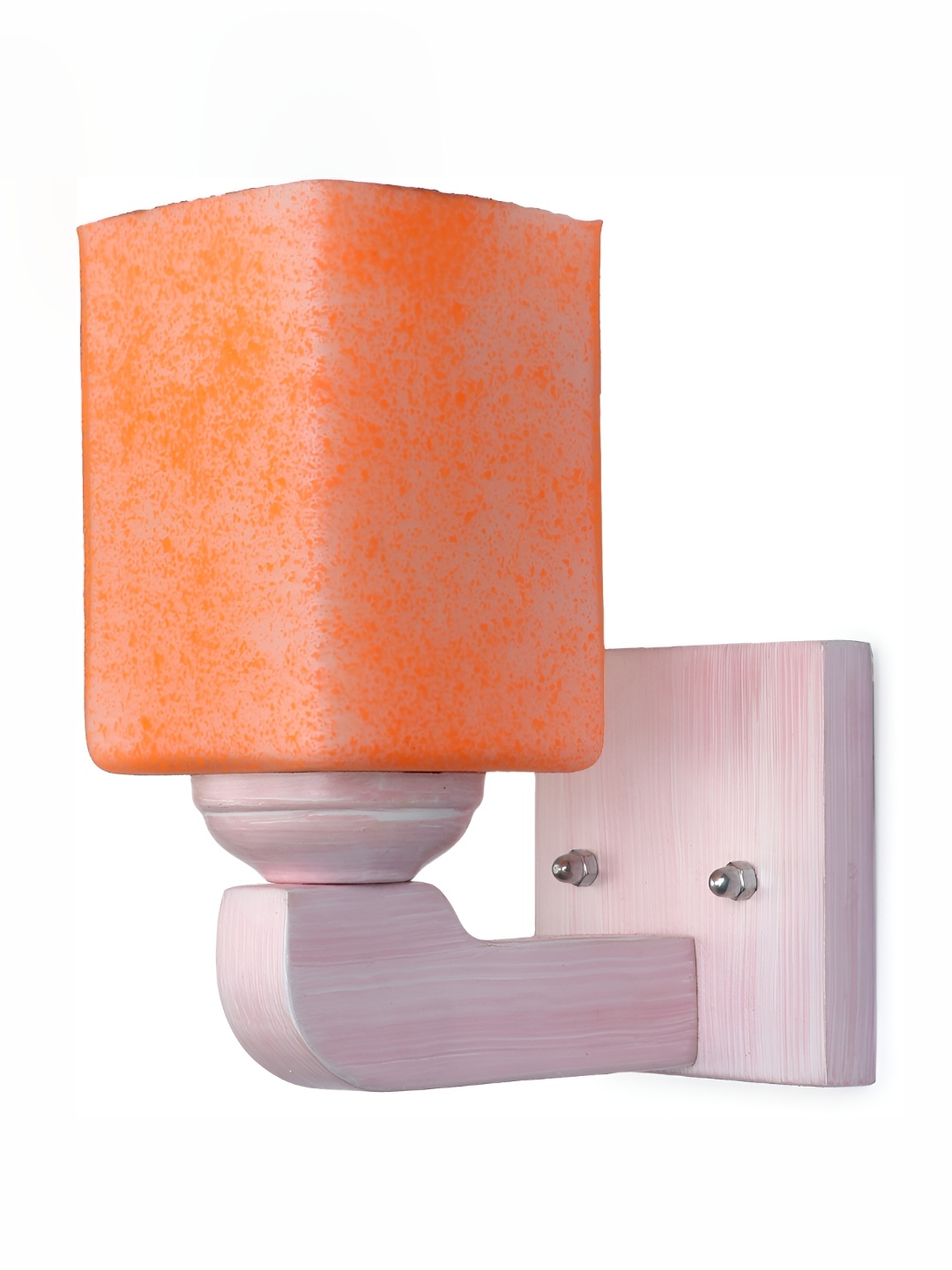 

1ST TIME Orange Printed Glass Traditional Rectangle Shaped Wall Lamp