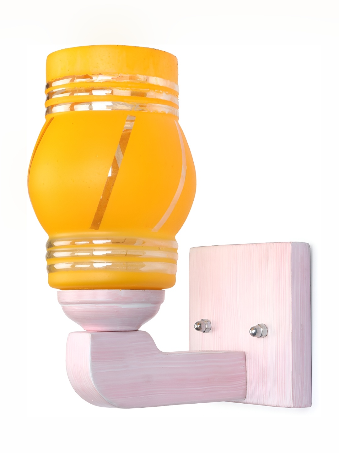 

1ST TIME Yellow & Transparent Glass Traditional Wall Lamp