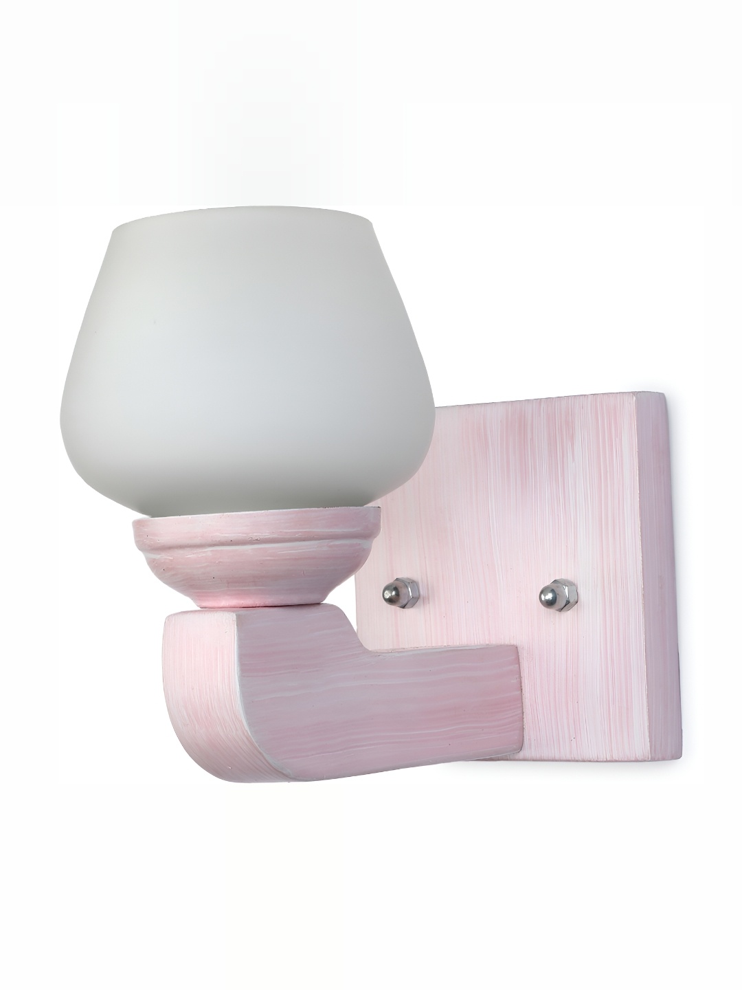 

1ST TIME White & Pink Glass Abstract Shaped Contemporary Wall Lamp