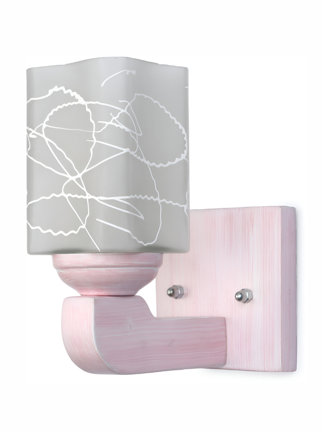 

1ST TIME White Textured Glass Traditional Rectangle Shaped Wall Lamp