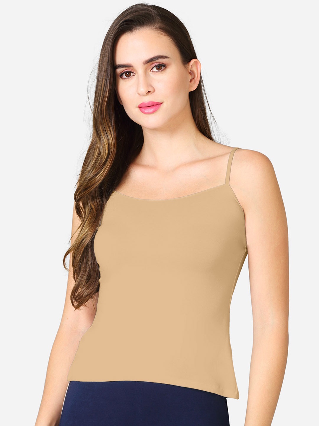 

VStar Adjustable Shoulder Straps Non Padded Camisole, Beige