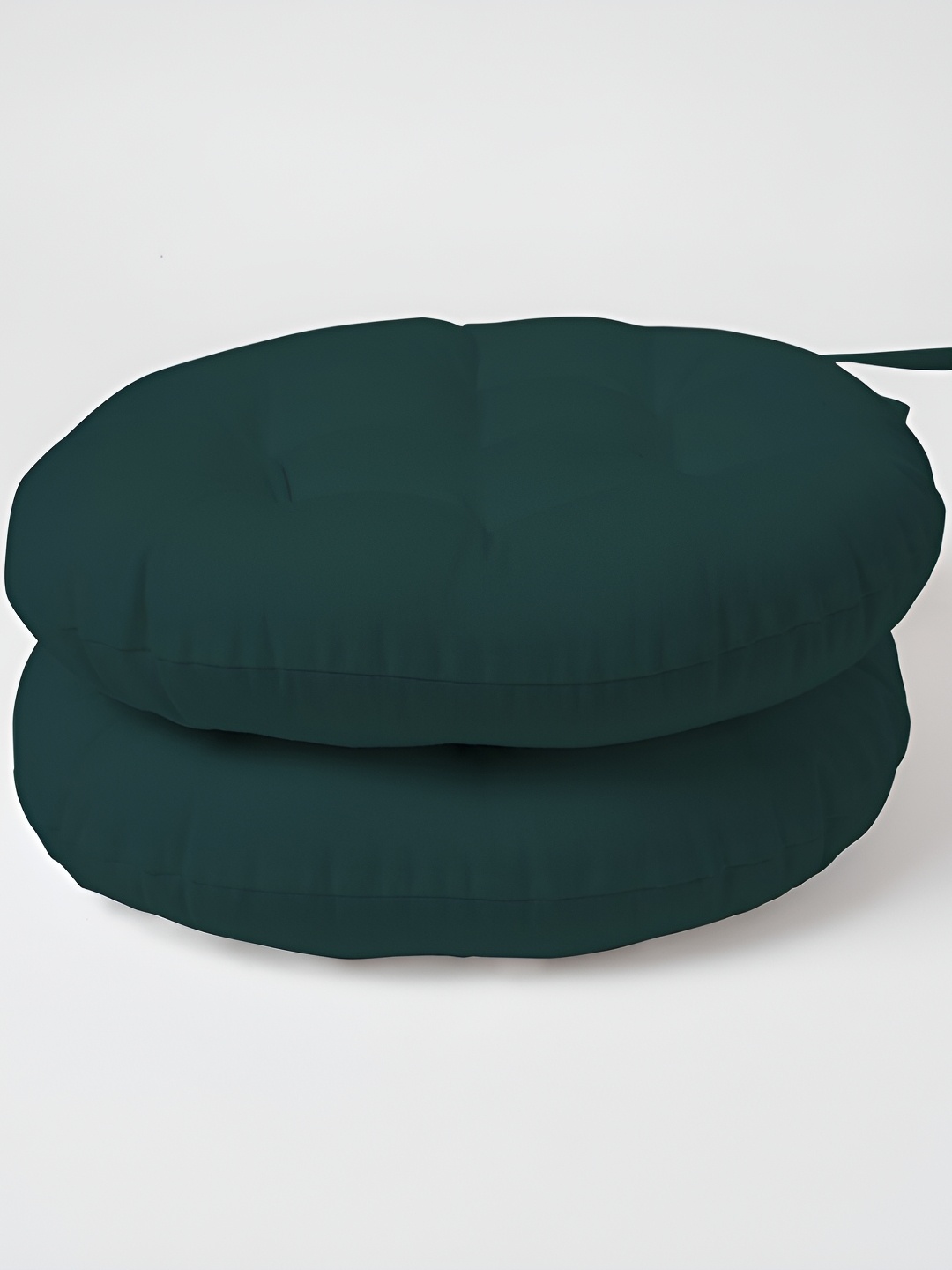 

SKANDA FAB Green 2 Pieces Round Shaped Pure Cotton Chair Pads