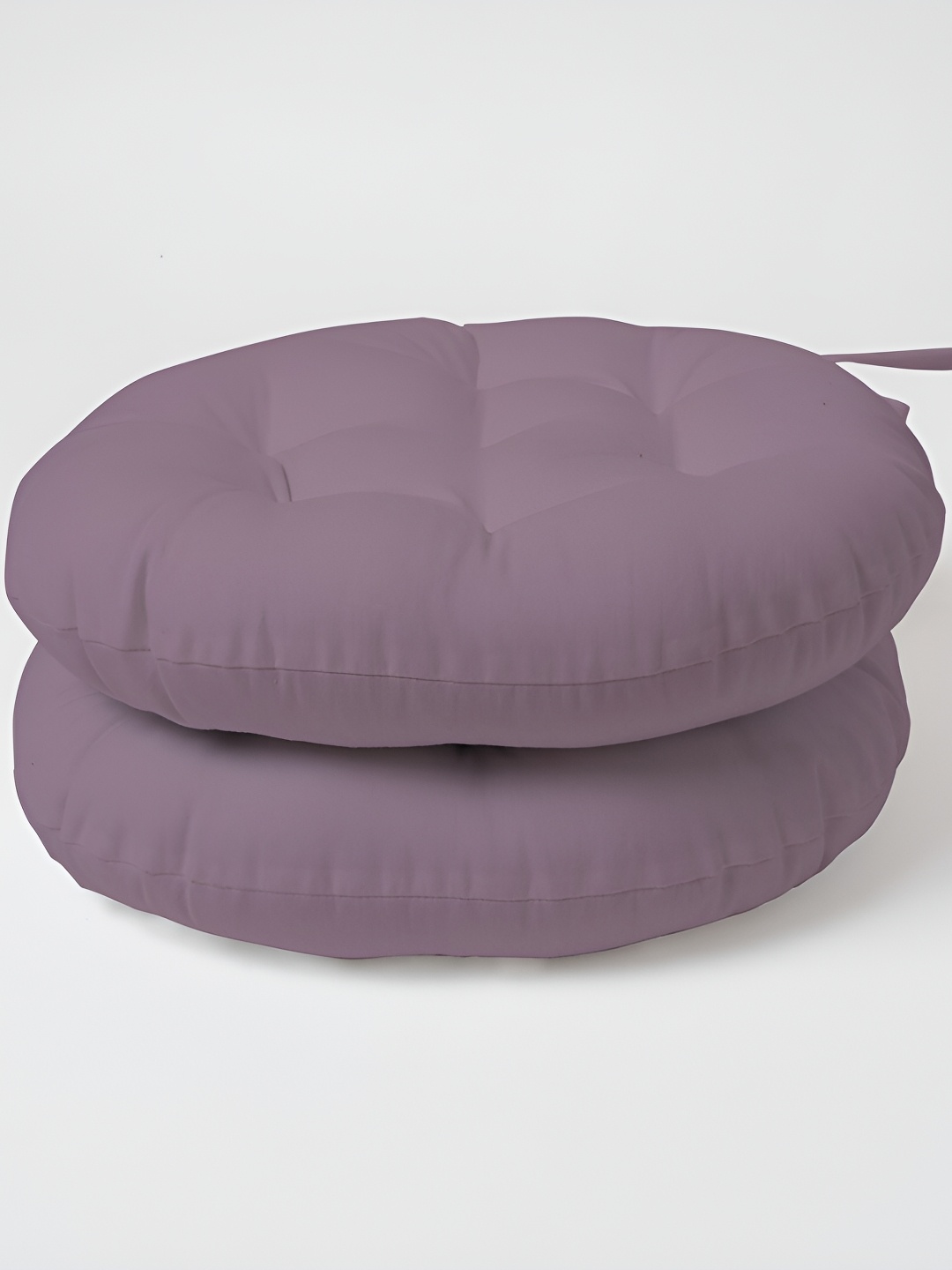 

SKANDA FAB Purple 2 Pieces Round Shaped Pure Cotton Chair Pads