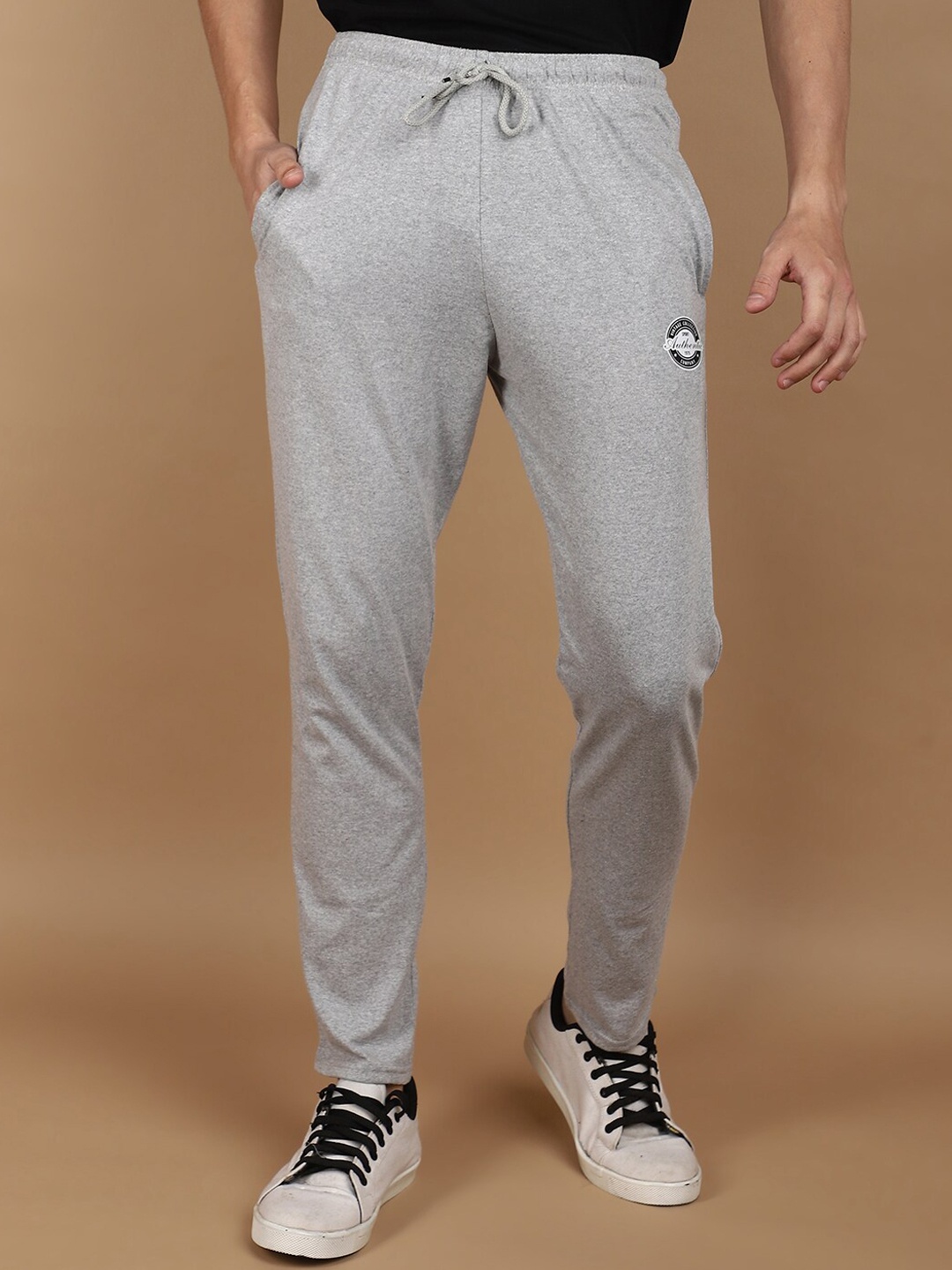 

V-Mart Men Mid-Rise Track Pants, Grey