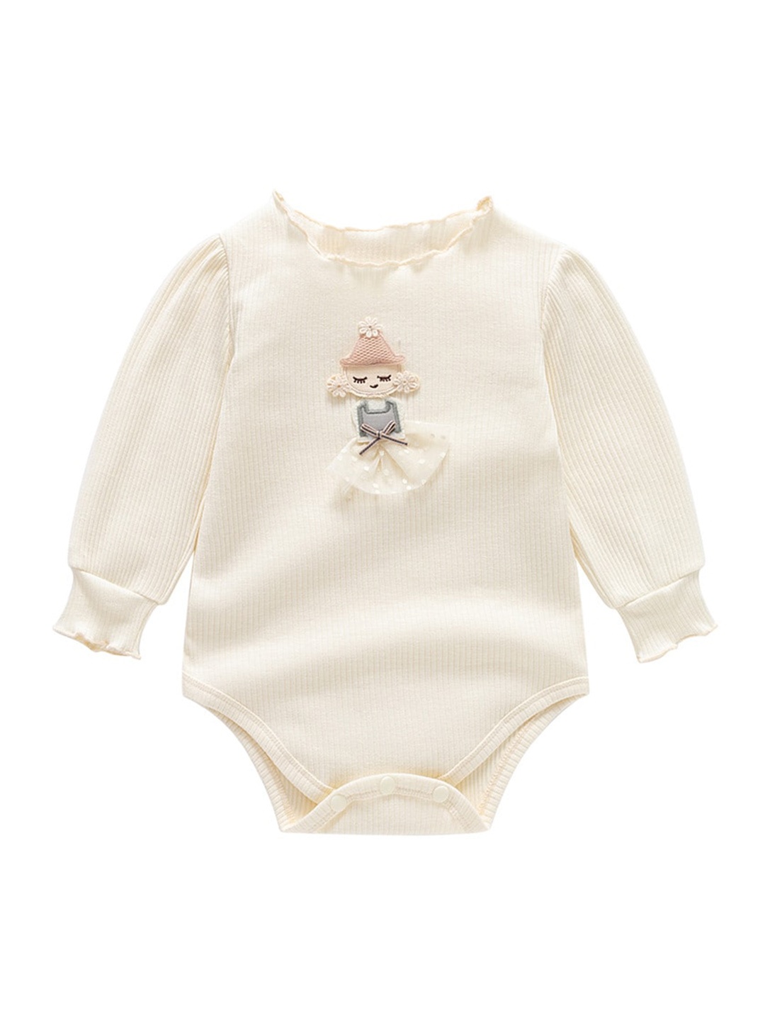 

StyleCast x Revolte Girls Cotton Bodysuits, Off white