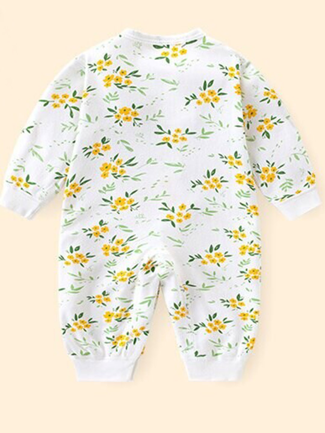 

StyleCast x Revolte Infant Girls Floral Printed Cotton Rompers, Green