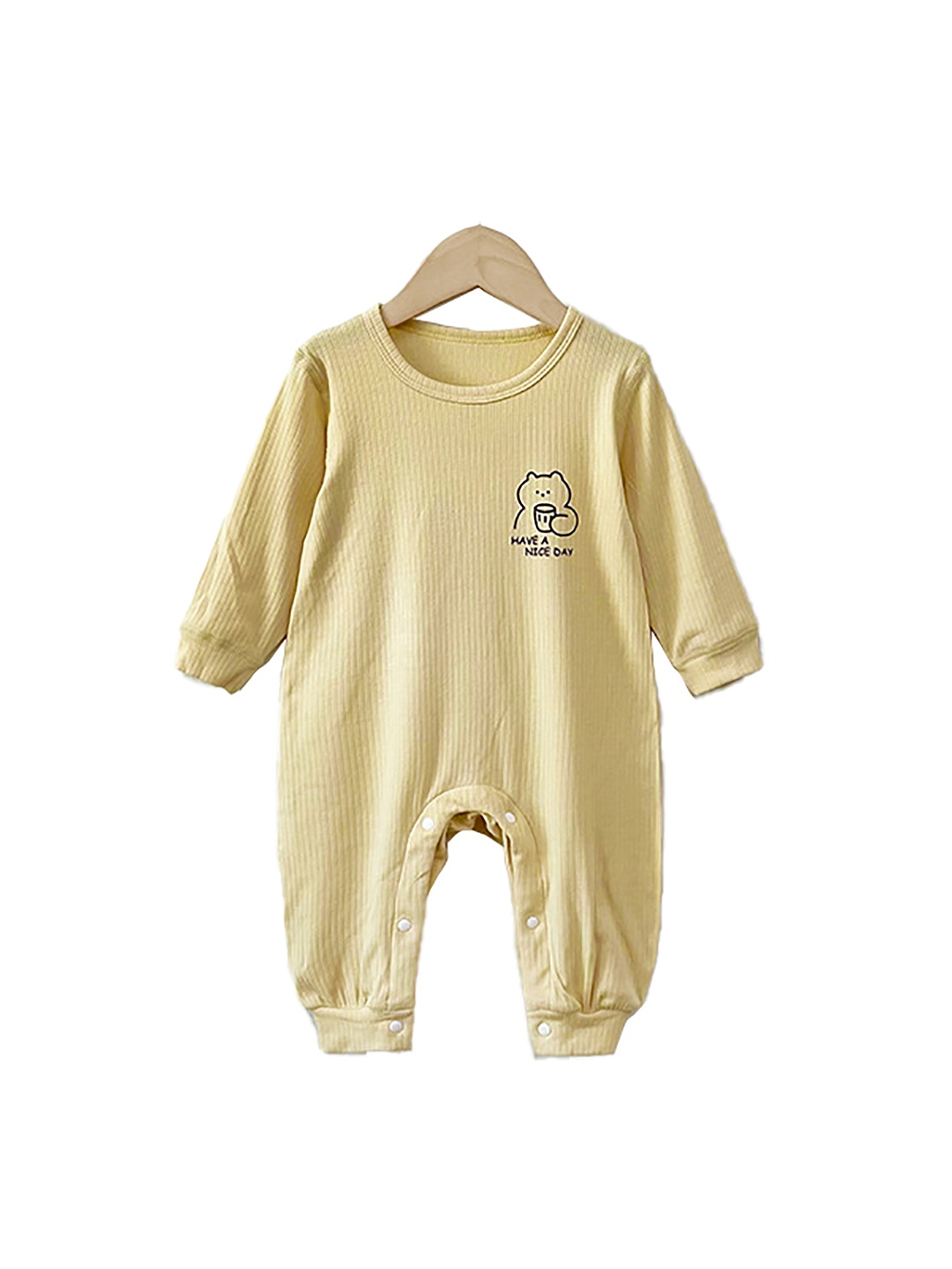

StyleCast x Revolte Infants Boys Ribbed Rompers, Yellow