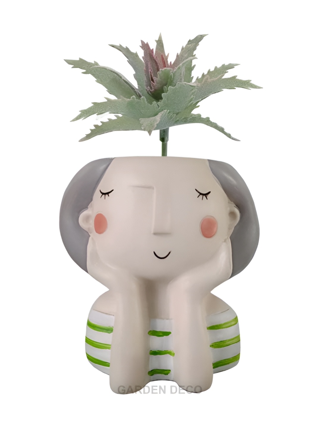 

Garden Deco Green Succulent Artificial Flower
