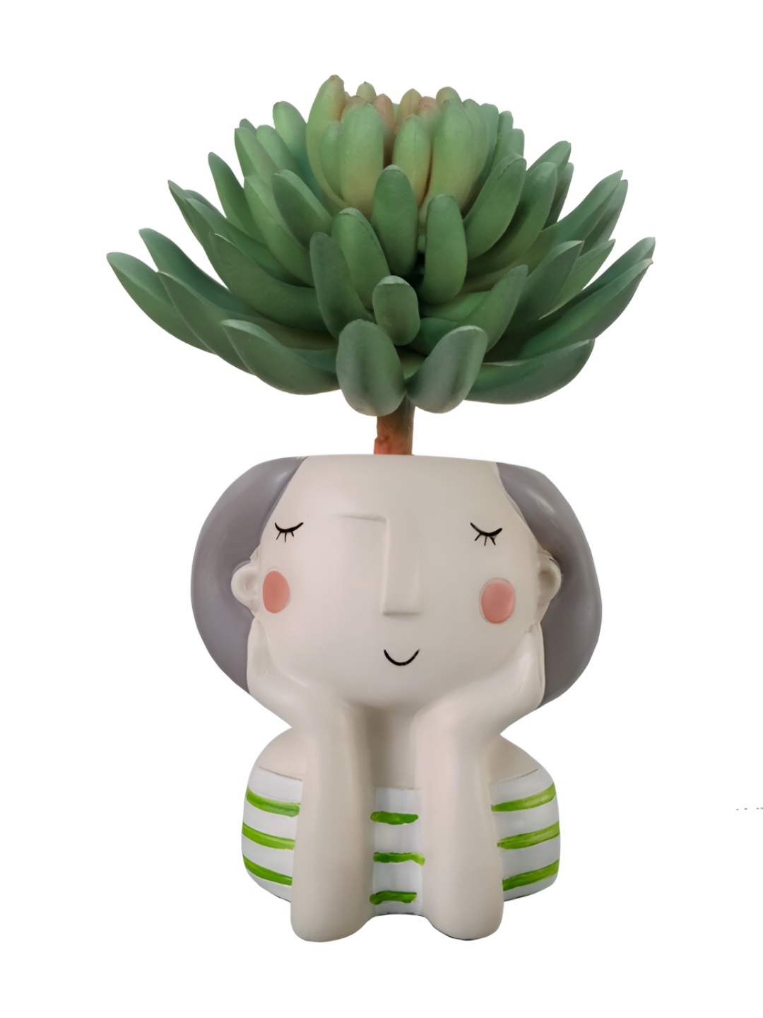 

Garden Deco Green Succulent Artificial Flower