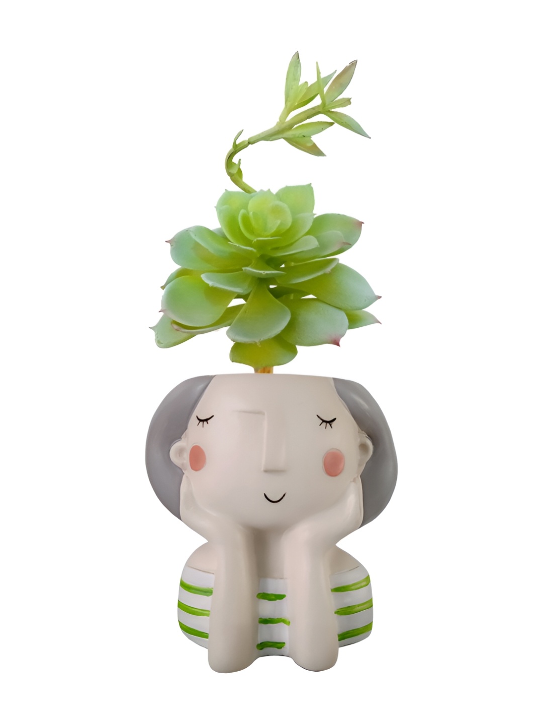 

Garden Deco Green Succulent Artificial Flower