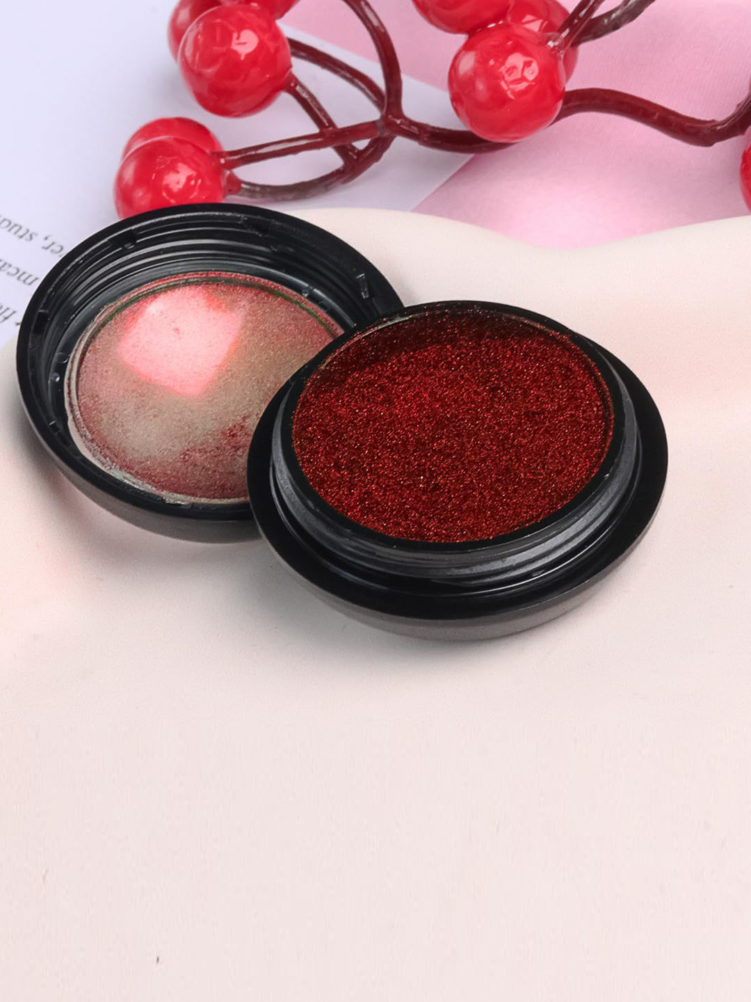 

FEELHIGH Nail Powder Mirror Effect With Stick, Red