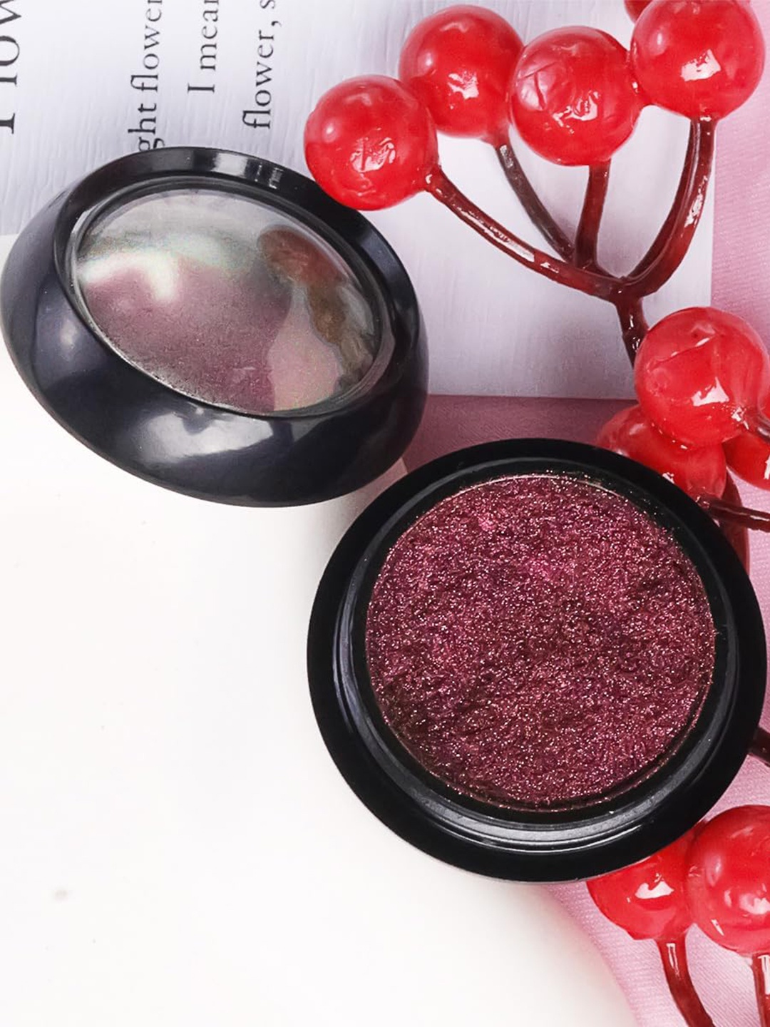 

FEELHIGH Chrome Nail Powder Mirror Effect With Stick, Red