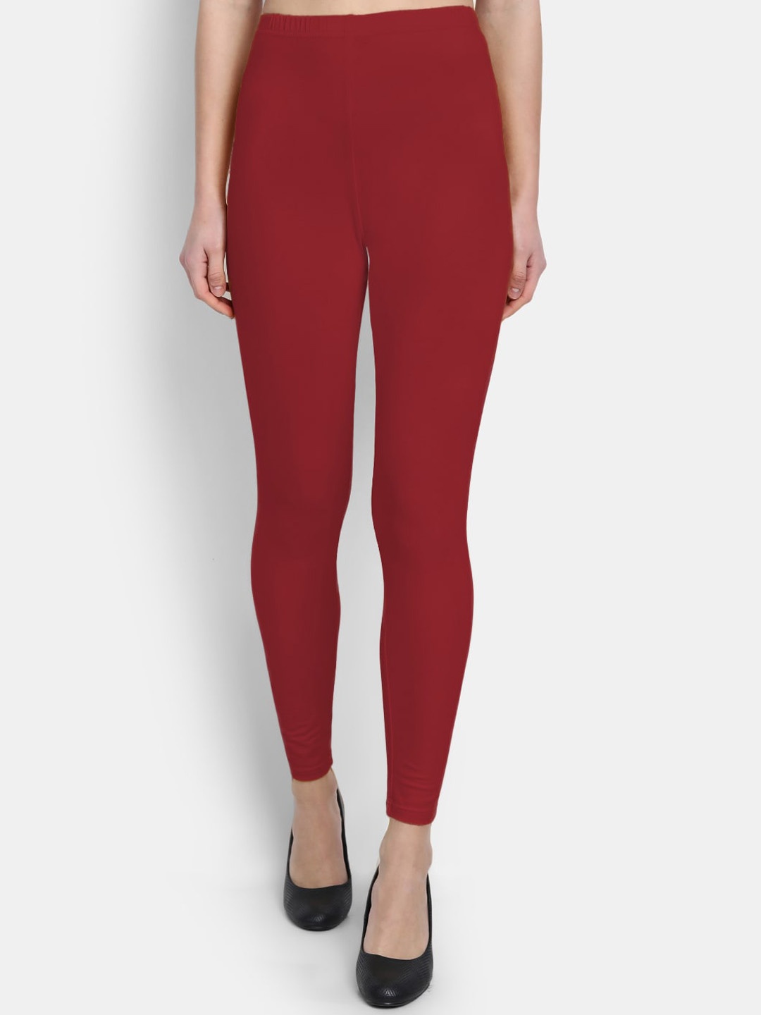 

SUTI Ankle Length Leggings, Red