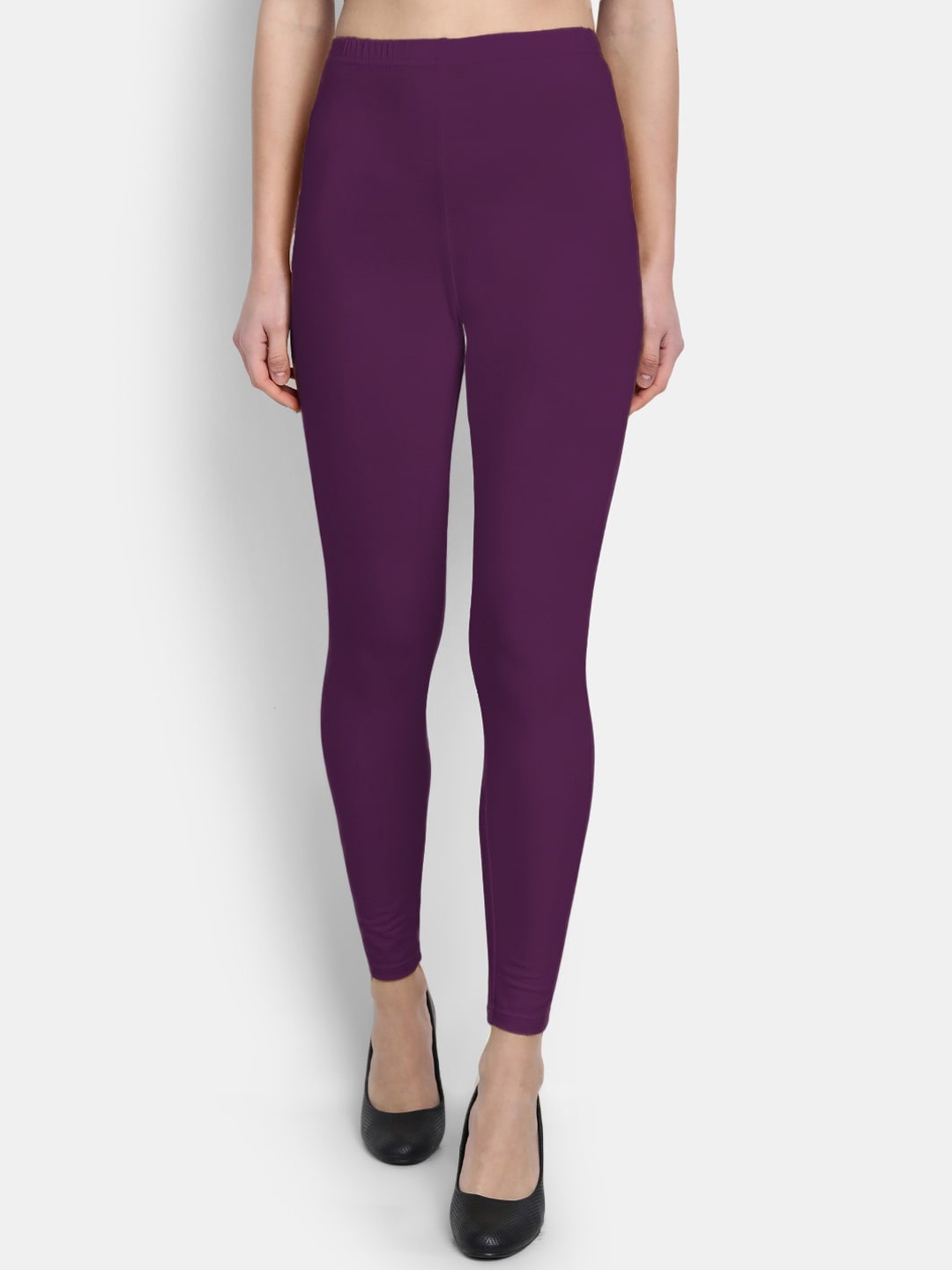 

SUTI Ankle-Length Leggings, Burgundy