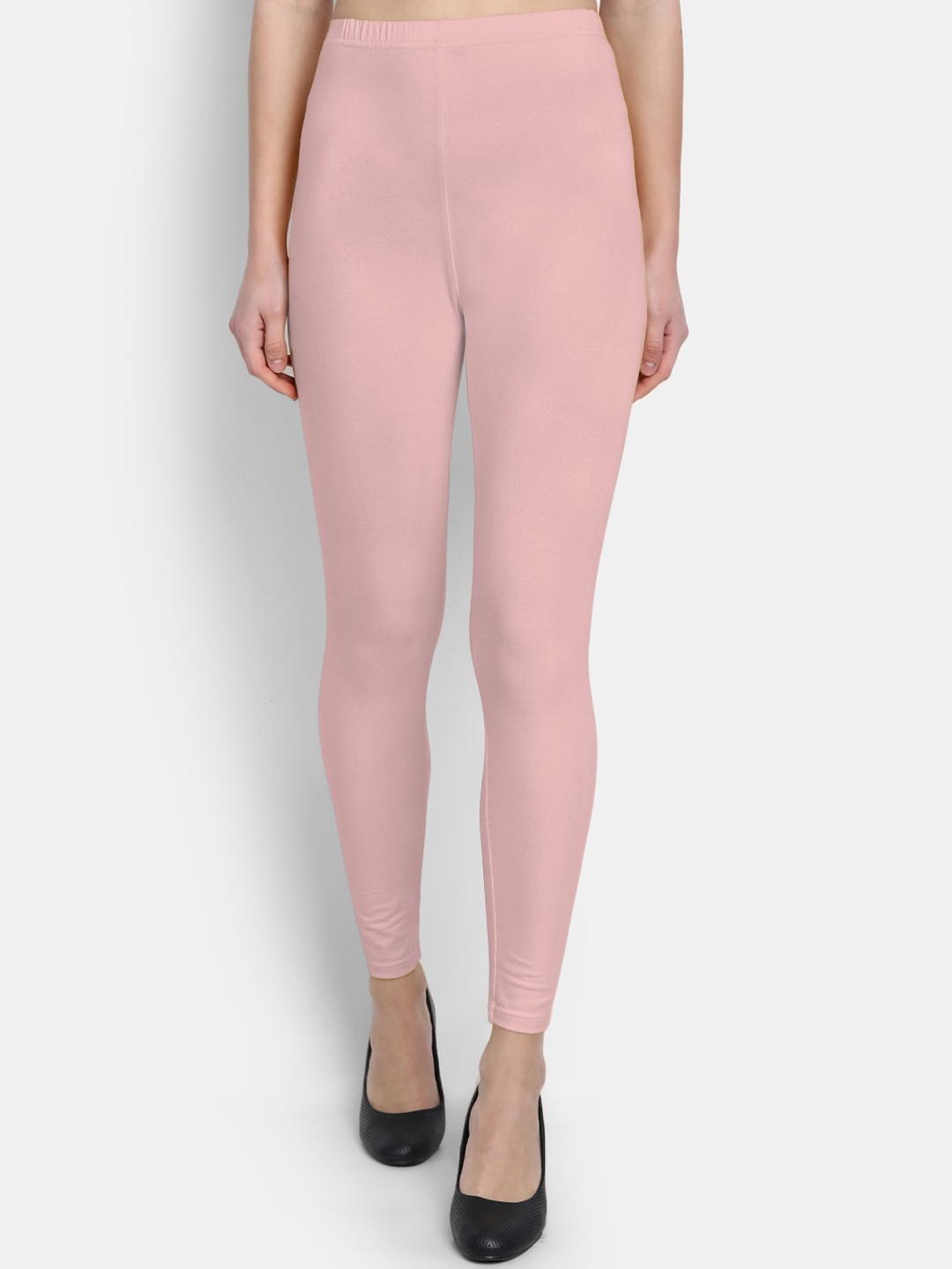 

SUTI Ankle Length Leggings, Peach
